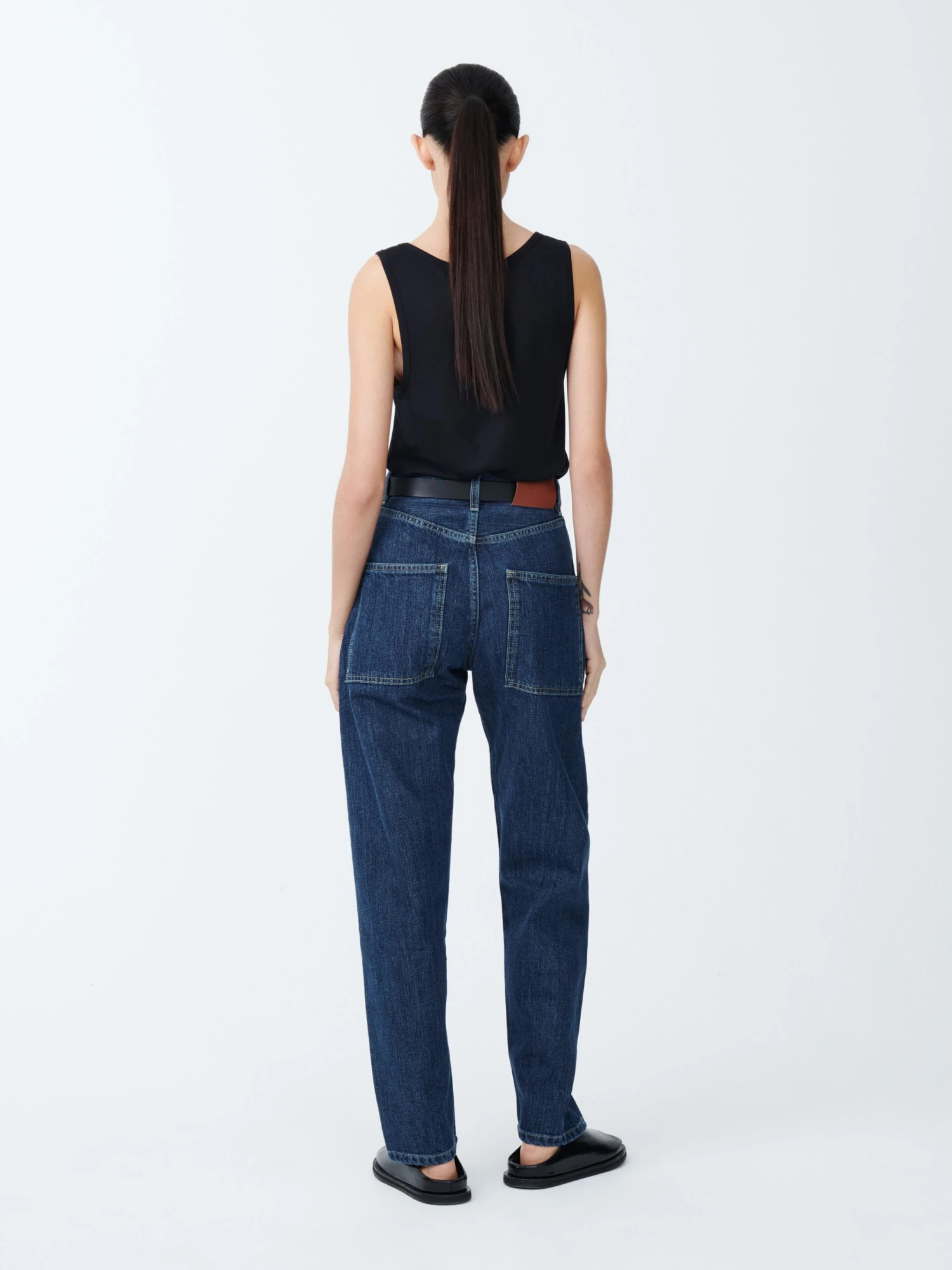 Studio Nicholson Tiago Denim Pant In Indigo 4 Studio Nicholson Tiago Denim Pant In Indigo - Image 4