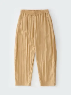Studio Nicholson Toba Fluid Pant In Sand -Studio Nicholson TOBASNW 1223TEXTREDFLUIDVISCSESAND 0153 FS scaled