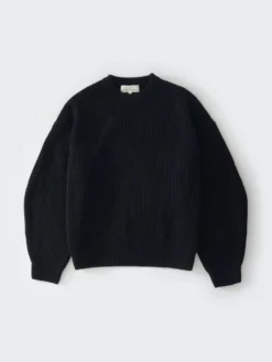 Studio Nicholson Tone Knit In Black -Studio Nicholson TONESNW 1286BLACK 0602 FS scaled