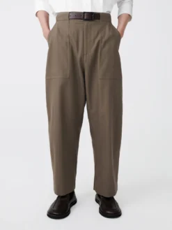 Studio Nicholson Torre Pant In Fossil -Studio Nicholson TORRESNM 1218DRYCOTTONNYLONFOSSIL1 scaled