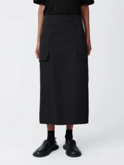 Studio Nicholson Tyrell Skirt In Black 12 Studio Nicholson Tyrell Skirt In Black -Studio Nicholson TYRELLSKIRTBLACK3 scaled