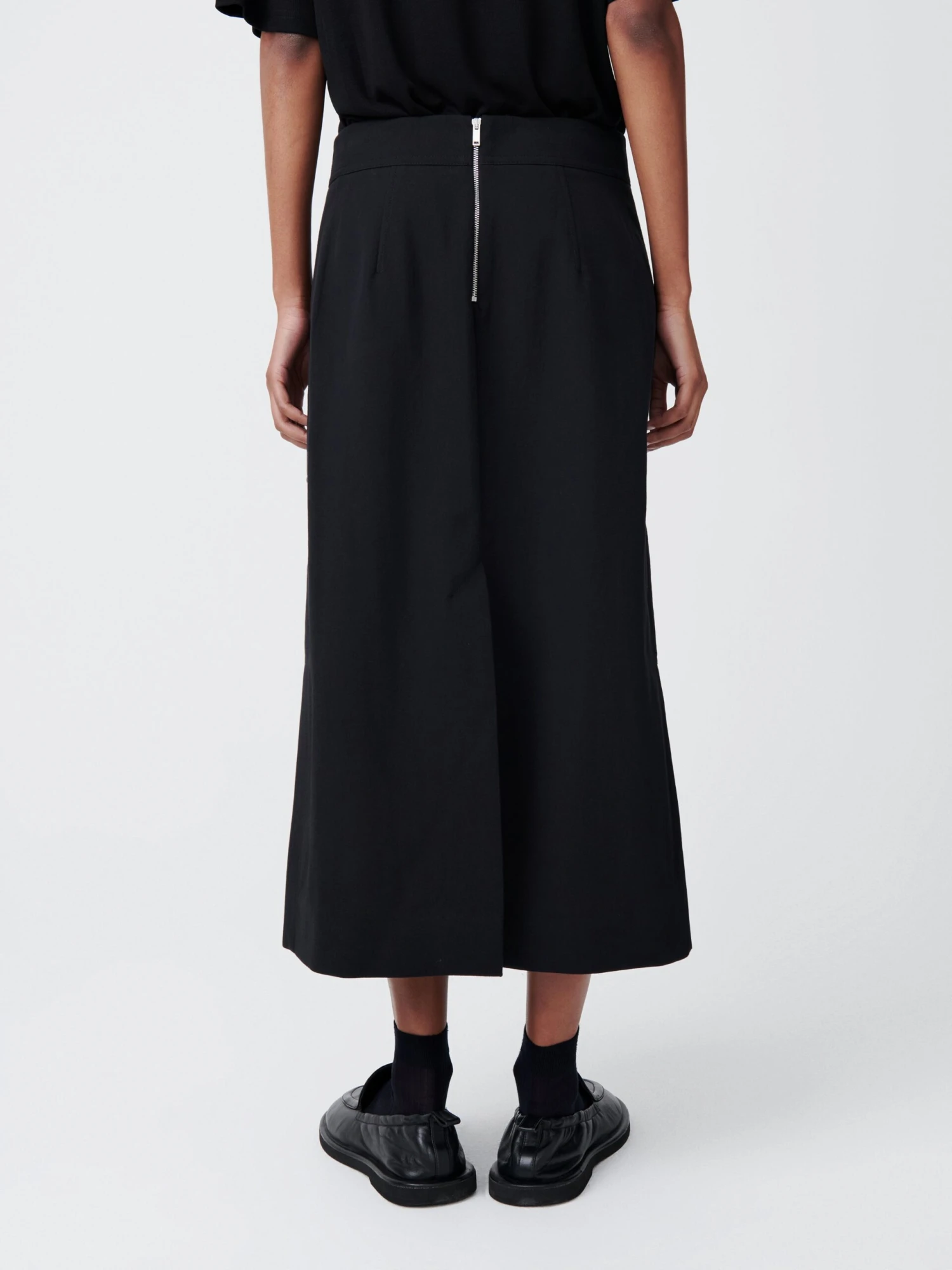 Studio Nicholson Tyrell Skirt In Black 5 Studio Nicholson Tyrell Skirt In Black - Image 5