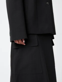 Studio Nicholson Tyrell Skirt In Black 14 Studio Nicholson Tyrell Skirt In Black -Studio Nicholson TYRELLSKIRTBLACK5 scaled