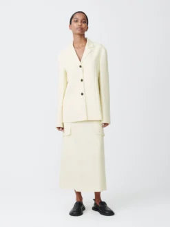 Studio Nicholson Tyrell Skirt In Parchment