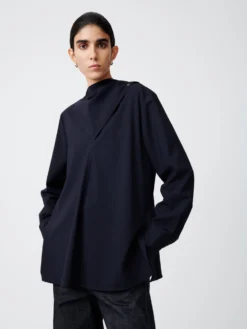 Studio Nicholson Utah Top In Darkest Navy