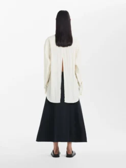 Studio Nicholson Valle Shirt In Parchment -Studio Nicholson VALLESHIRTPARCHMENT2 scaled