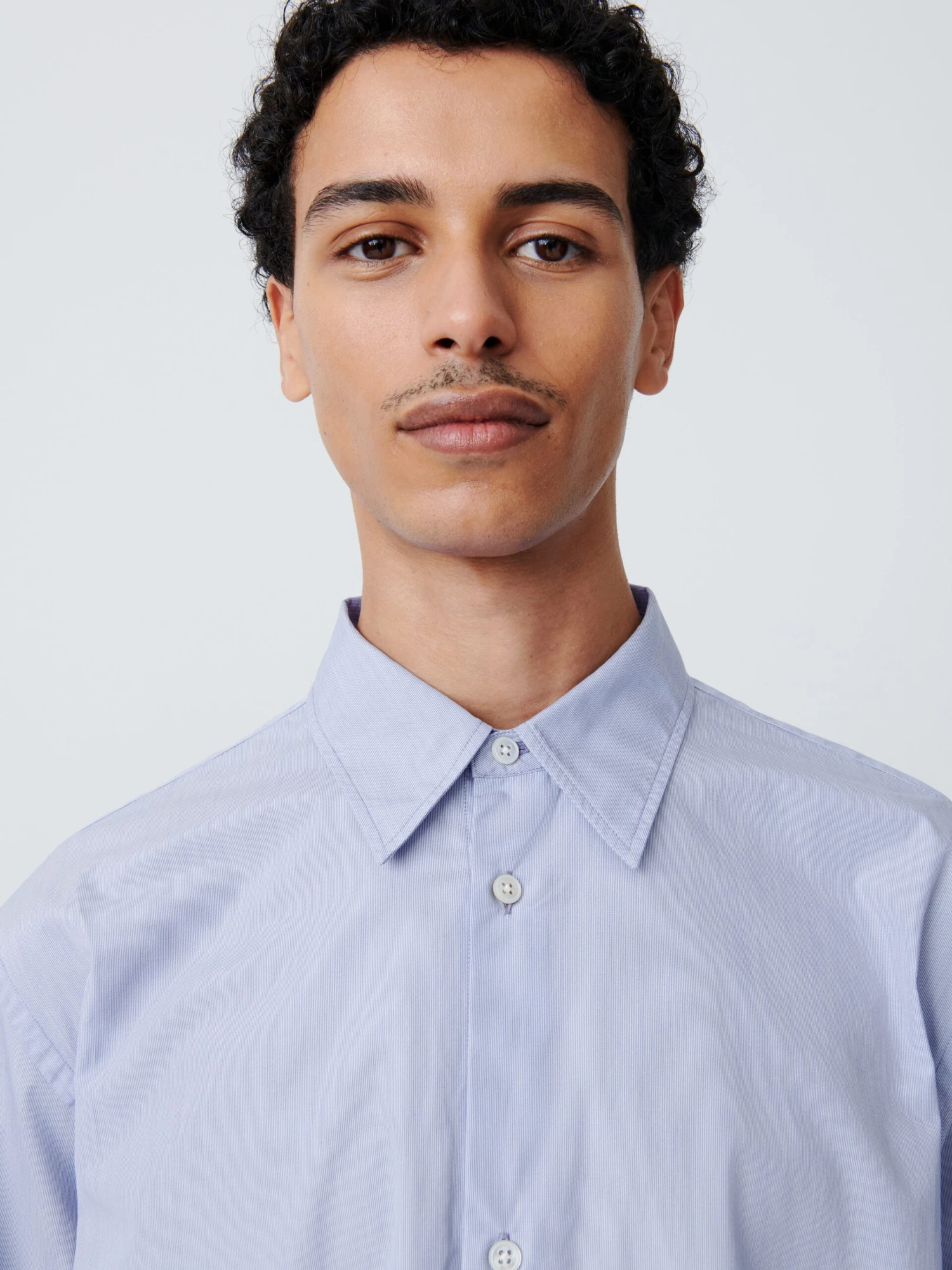 Studio Nicholson View Shirt In Officer Stripe 5 Studio Nicholson View Shirt In Officer Stripe - Image 5