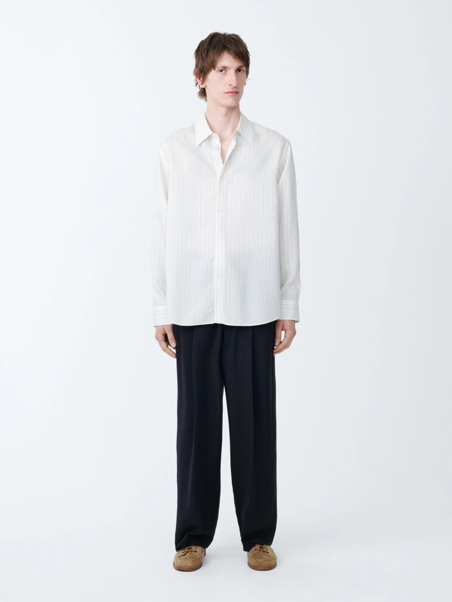Studio Nicholson View Shirt In Ecru Black 2 Studio Nicholson View Shirt In Ecru Black - Image 2
