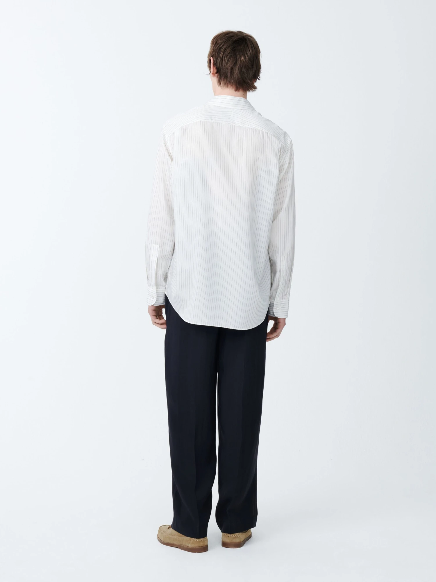 Studio Nicholson View Shirt In Ecru Black 6 Studio Nicholson View Shirt In Ecru Black - Image 6