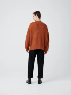 Studio Nicholson Visso Knit In Terracotta -Studio Nicholson VISSOKNITTERRACOTTA2 scaled