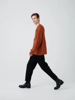 Studio Nicholson Visso Knit In Terracotta -Studio Nicholson VISSOKNITTERRACOTTA3 scaled