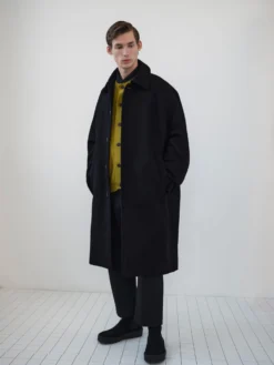 Studio Nicholson Wain Coat In Black 13 Studio Nicholson Wain Coat In Black -Studio Nicholson WAINBLACK scaled