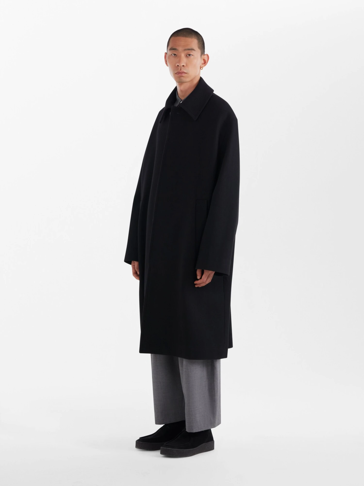 Studio Nicholson Wain Coat In Black 2 Studio Nicholson Wain Coat In Black - Image 2