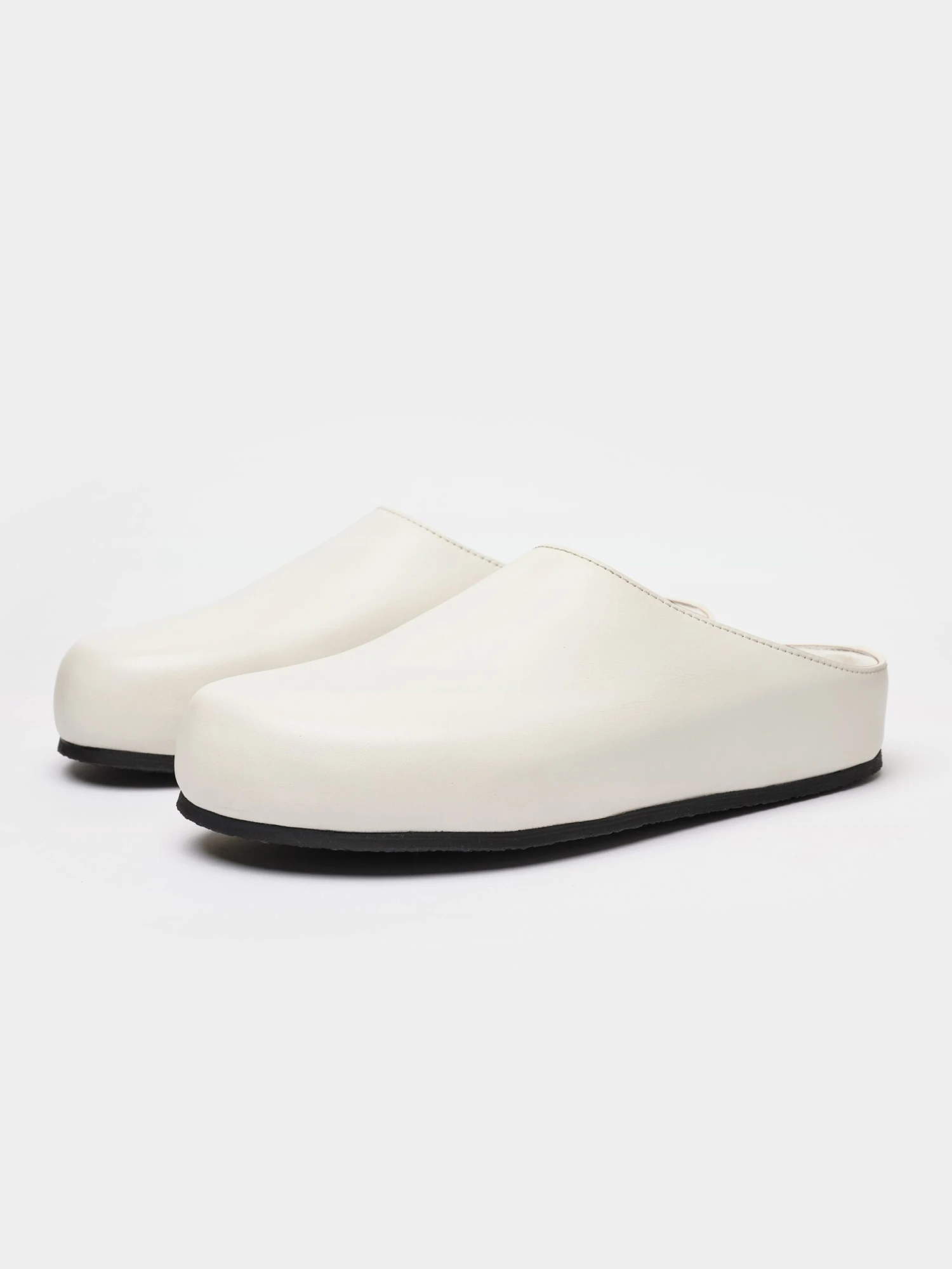 Studio Nicholson Women's Wearing Clog In Milk 1 Studio Nicholson Women's Wearing Clog In Milk