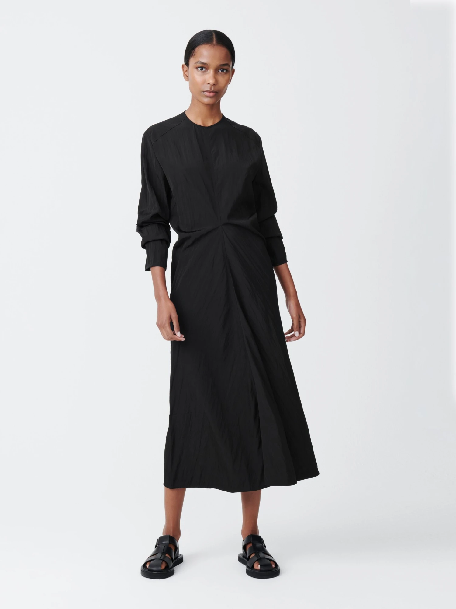 Studio Nicholson Welles Dress In Black 2 Studio Nicholson Welles Dress In Black - Image 2