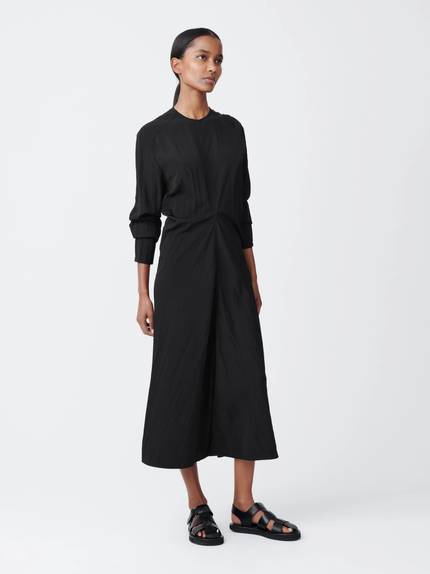Studio Nicholson Welles Dress In Black 3 Studio Nicholson Welles Dress In Black - Image 3