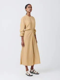 Studio Nicholson Welles Dress In Sand -Studio Nicholson WELLESDRESSSAND2 scaled