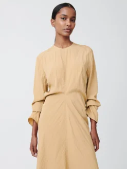 Studio Nicholson Welles Dress In Sand -Studio Nicholson WELLESDRESSSAND5 scaled