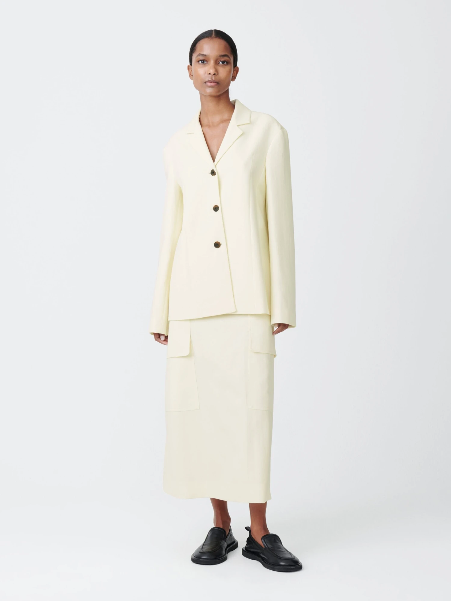 Studio Nicholson Weston Jacket In Parchment 2 Studio Nicholson Weston Jacket In Parchment - Image 2