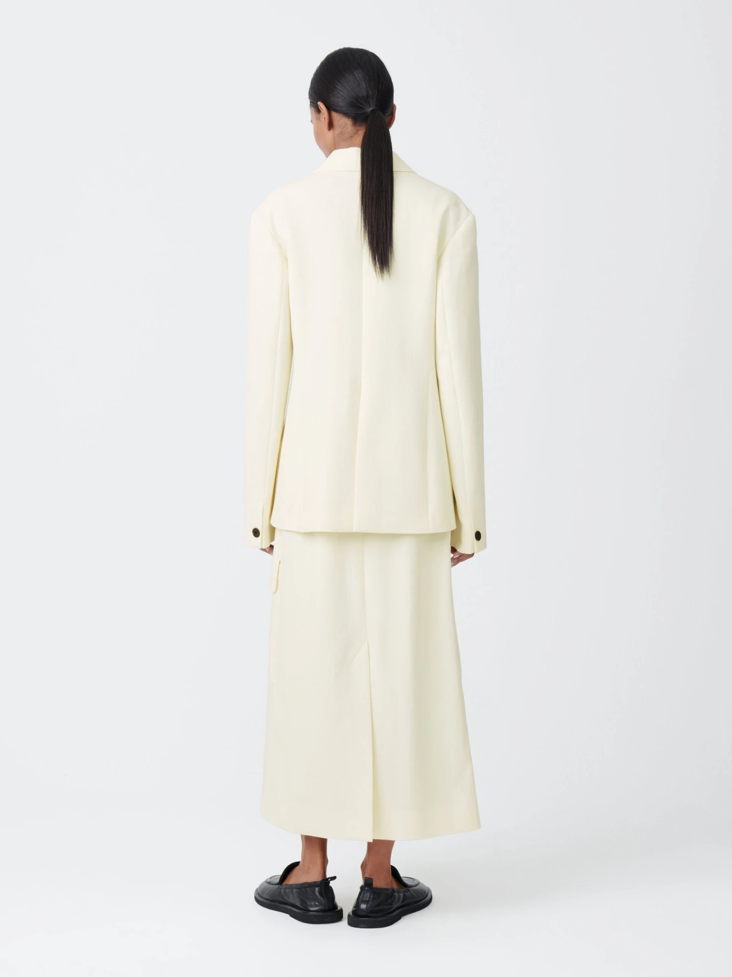 Studio Nicholson Weston Jacket In Parchment 4 Studio Nicholson Weston Jacket In Parchment - Image 4