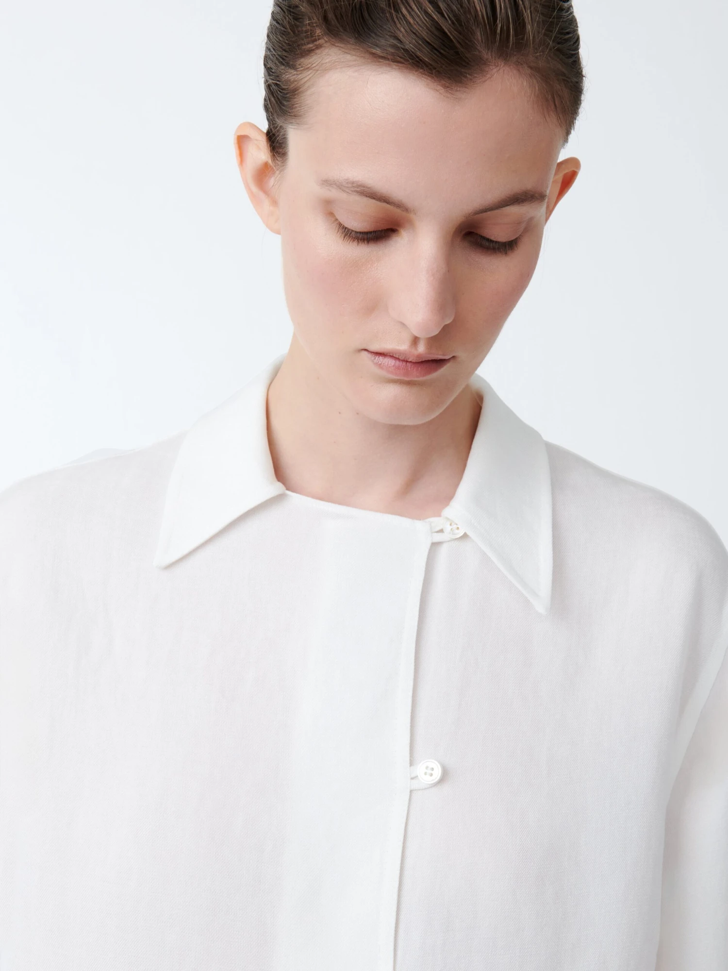 Studio Nicholson Wilton Shirt In Parchment 3 Studio Nicholson Wilton Shirt In Parchment - Image 3