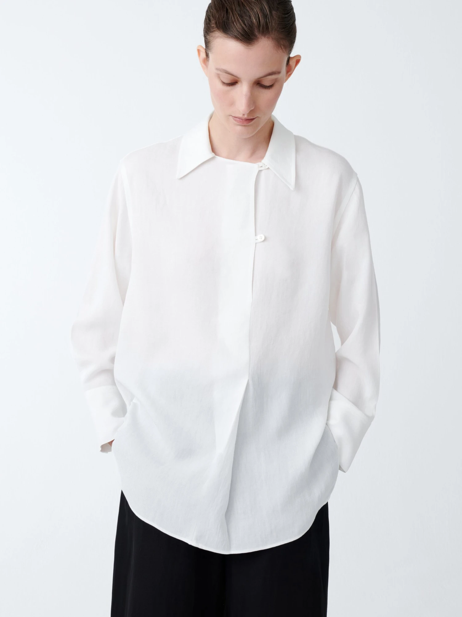 Studio Nicholson Wilton Shirt In Parchment 2 Studio Nicholson Wilton Shirt In Parchment - Image 2