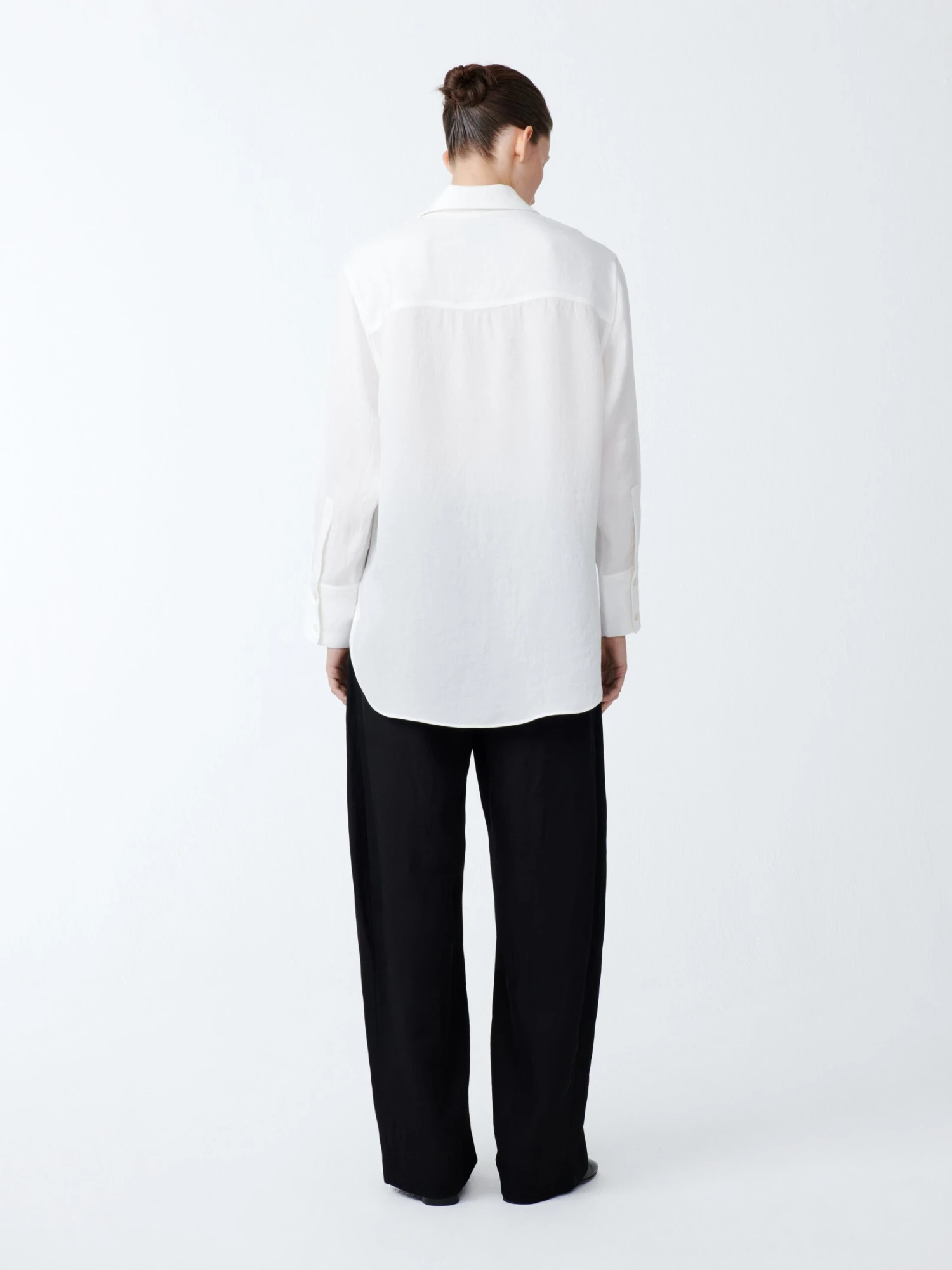 Studio Nicholson Wilton Shirt In Parchment 5 Studio Nicholson Wilton Shirt In Parchment - Image 5