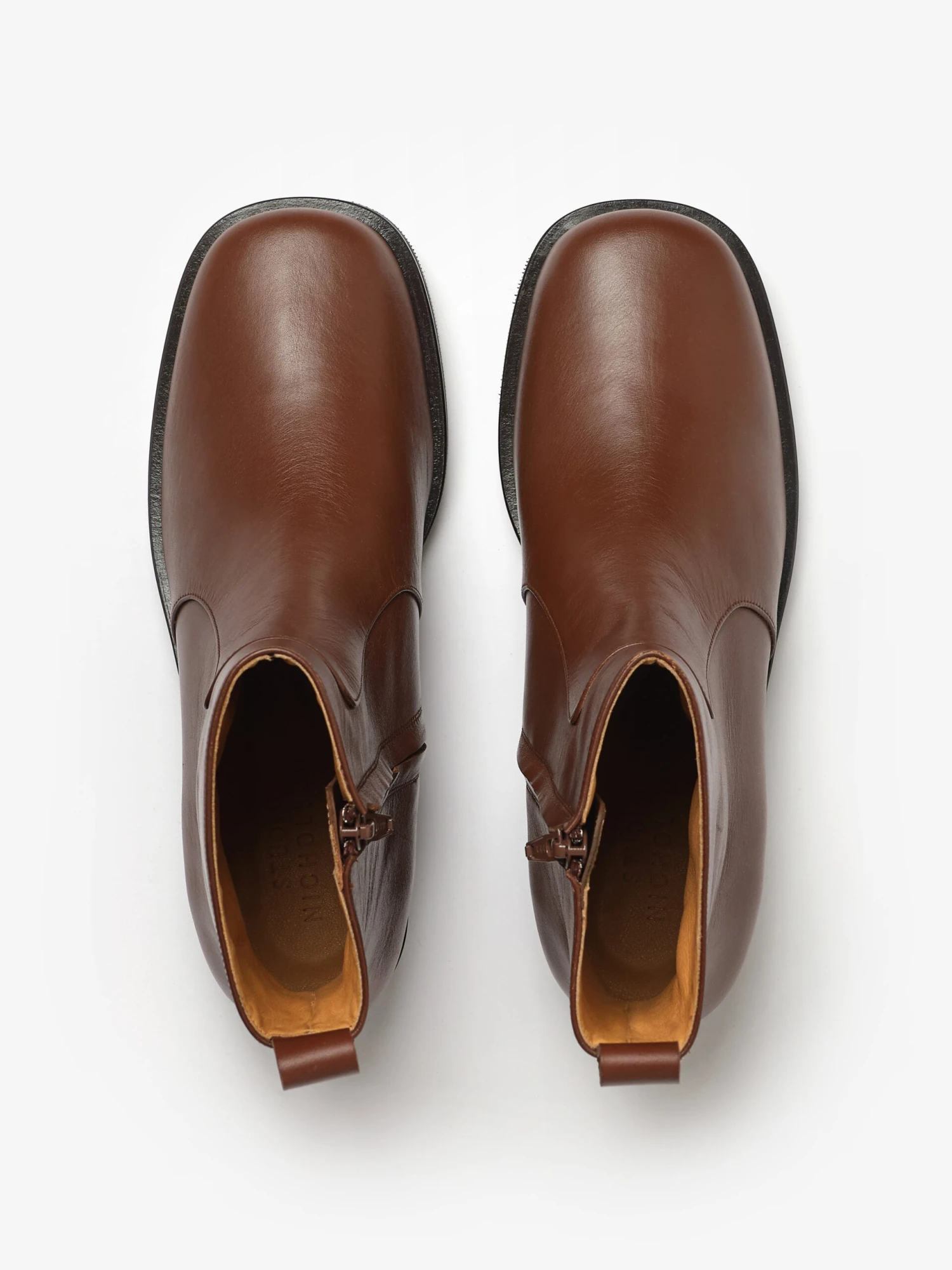 Studio Nicholson Women's Square Boot In Whiskey 4 Studio Nicholson Women's Square Boot In Whiskey - Image 4