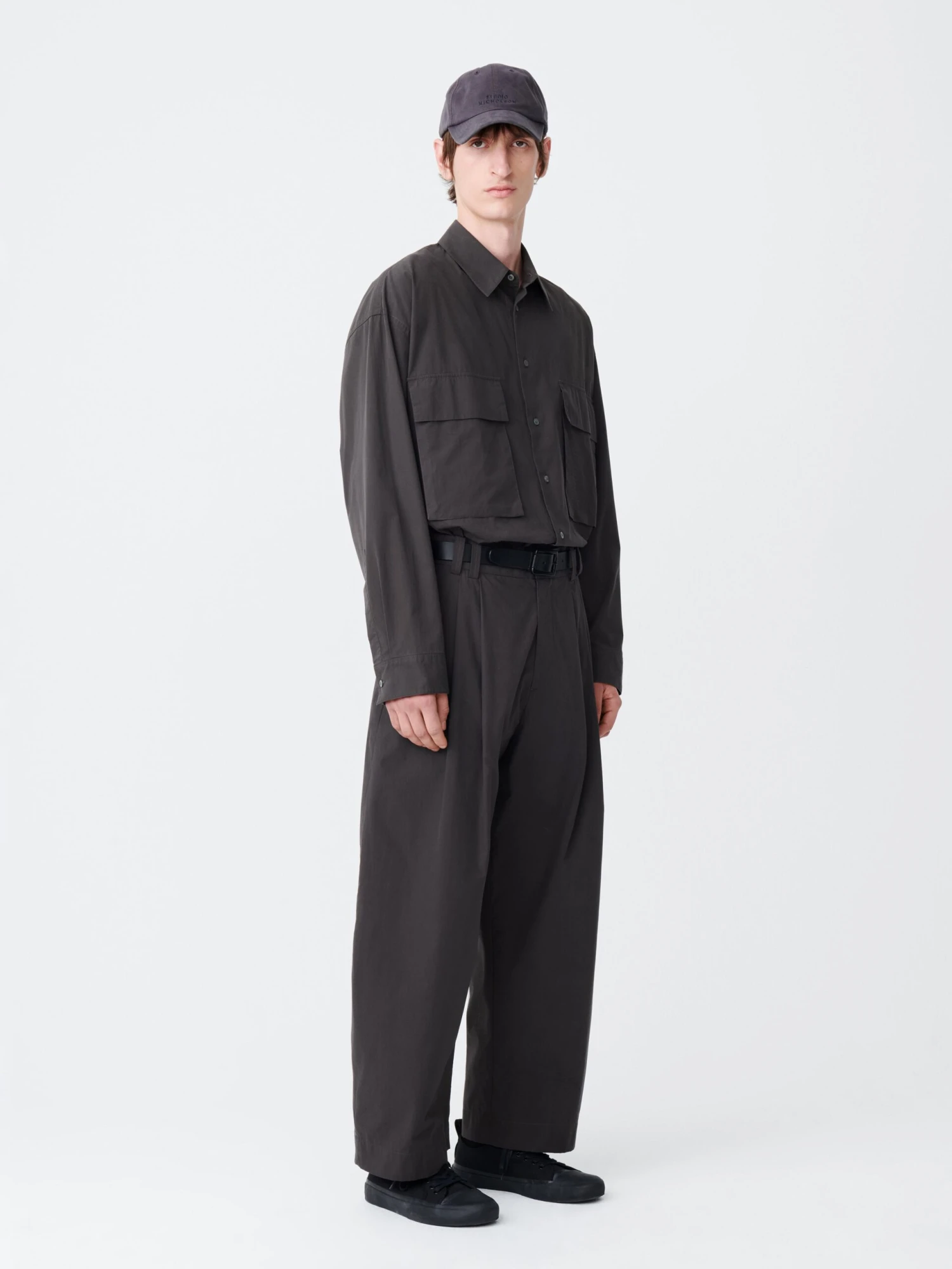 Studio Nicholson Yale Pant In Asphalt 2 Studio Nicholson Yale Pant In Asphalt - Image 2