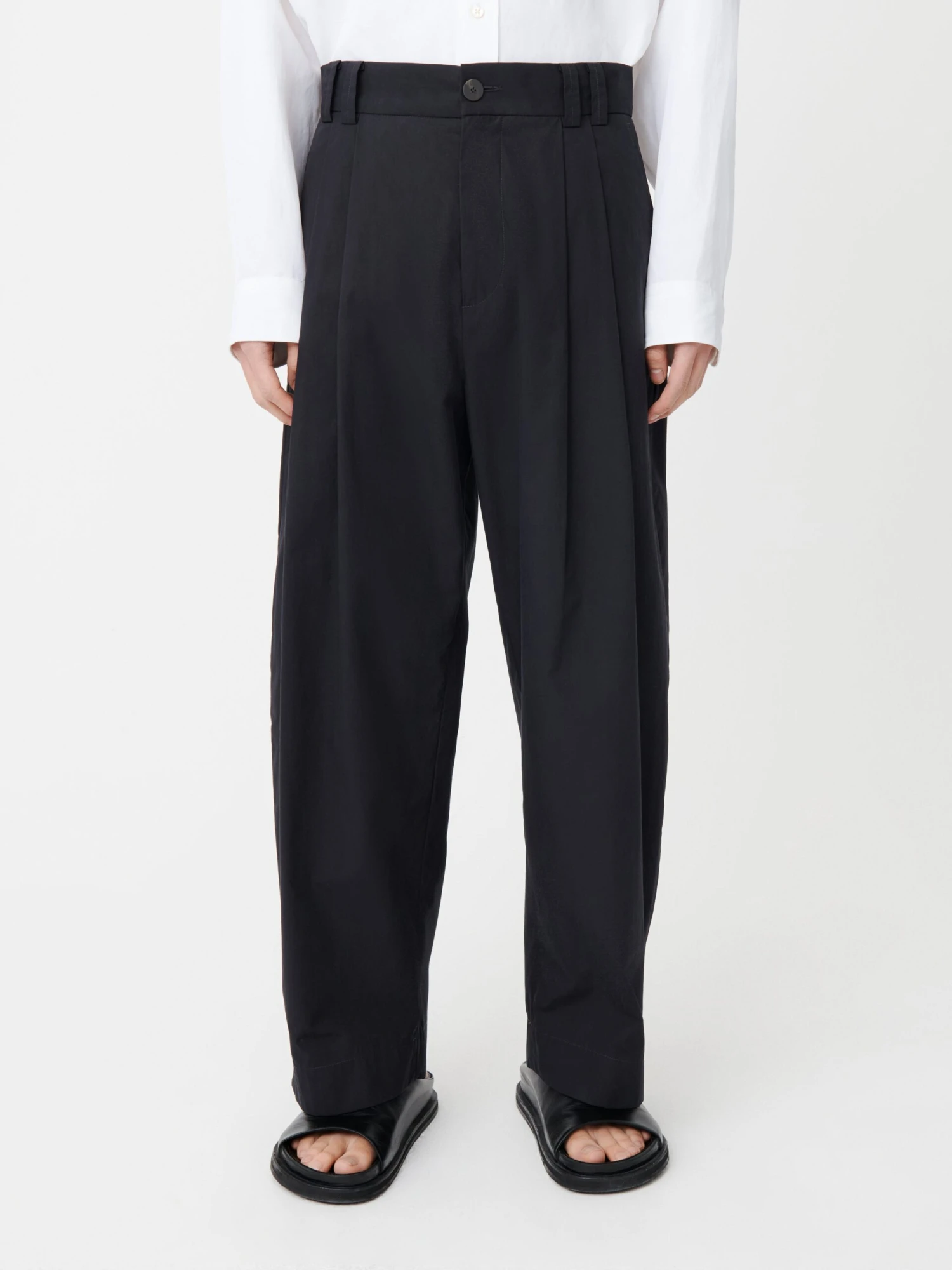 Studio Nicholson Yale Pant In Darkest Navy 4 Studio Nicholson Yale Pant In Darkest Navy - Image 4