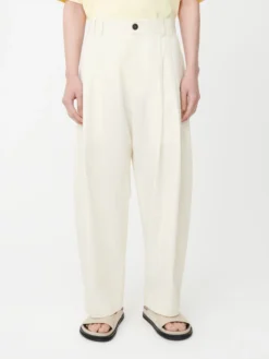 Studio Nicholson Yale Pant In Parchment 10 Studio Nicholson Yale Pant In Parchment -Studio Nicholson YaleSNM 788PowderCottonPantsParchment1 scaled