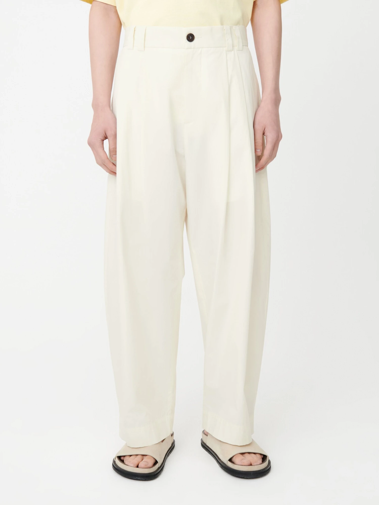 Studio Nicholson Yale Pant In Parchment 4 Studio Nicholson Yale Pant In Parchment - Image 4