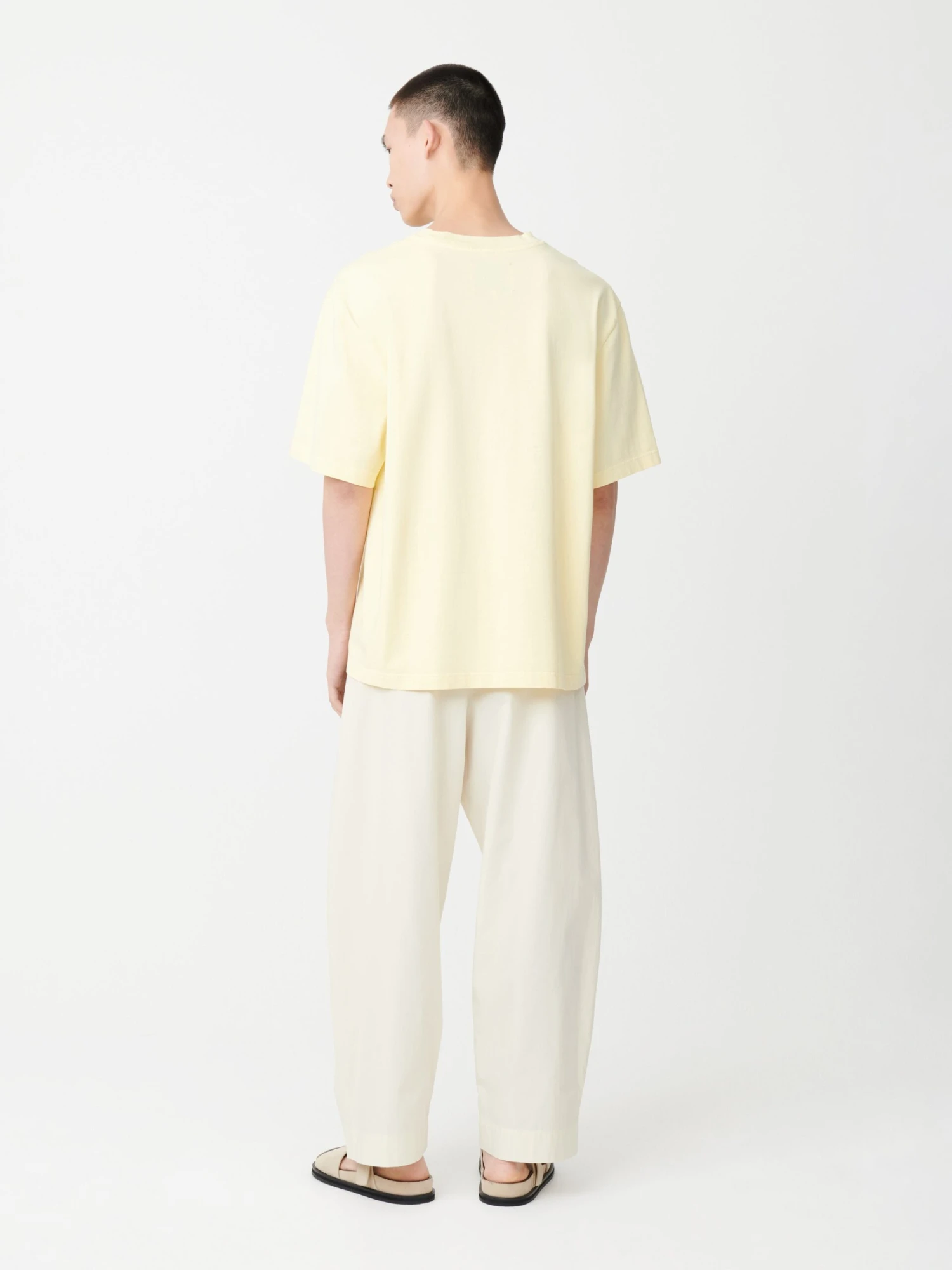Studio Nicholson Yale Pant In Parchment 3 Studio Nicholson Yale Pant In Parchment - Image 3
