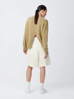 Studio Nicholson Yuri Knit In Sand -Studio Nicholson YuriSNW 1356RibbonKnitwearSand2 scaled