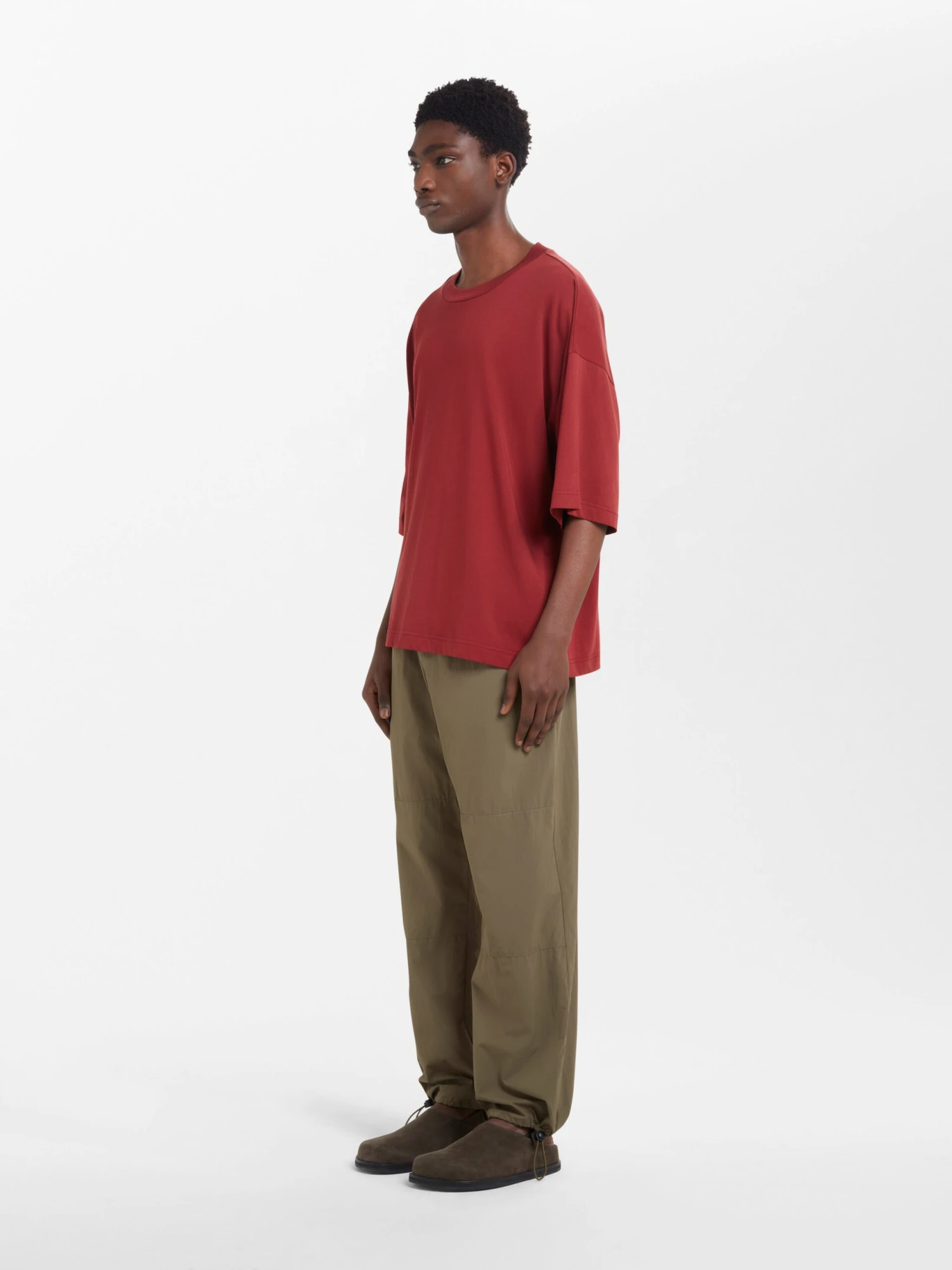 Studio Nicholson Zephyr Pant In Olive 2 Studio Nicholson Zephyr Pant In Olive - Image 2