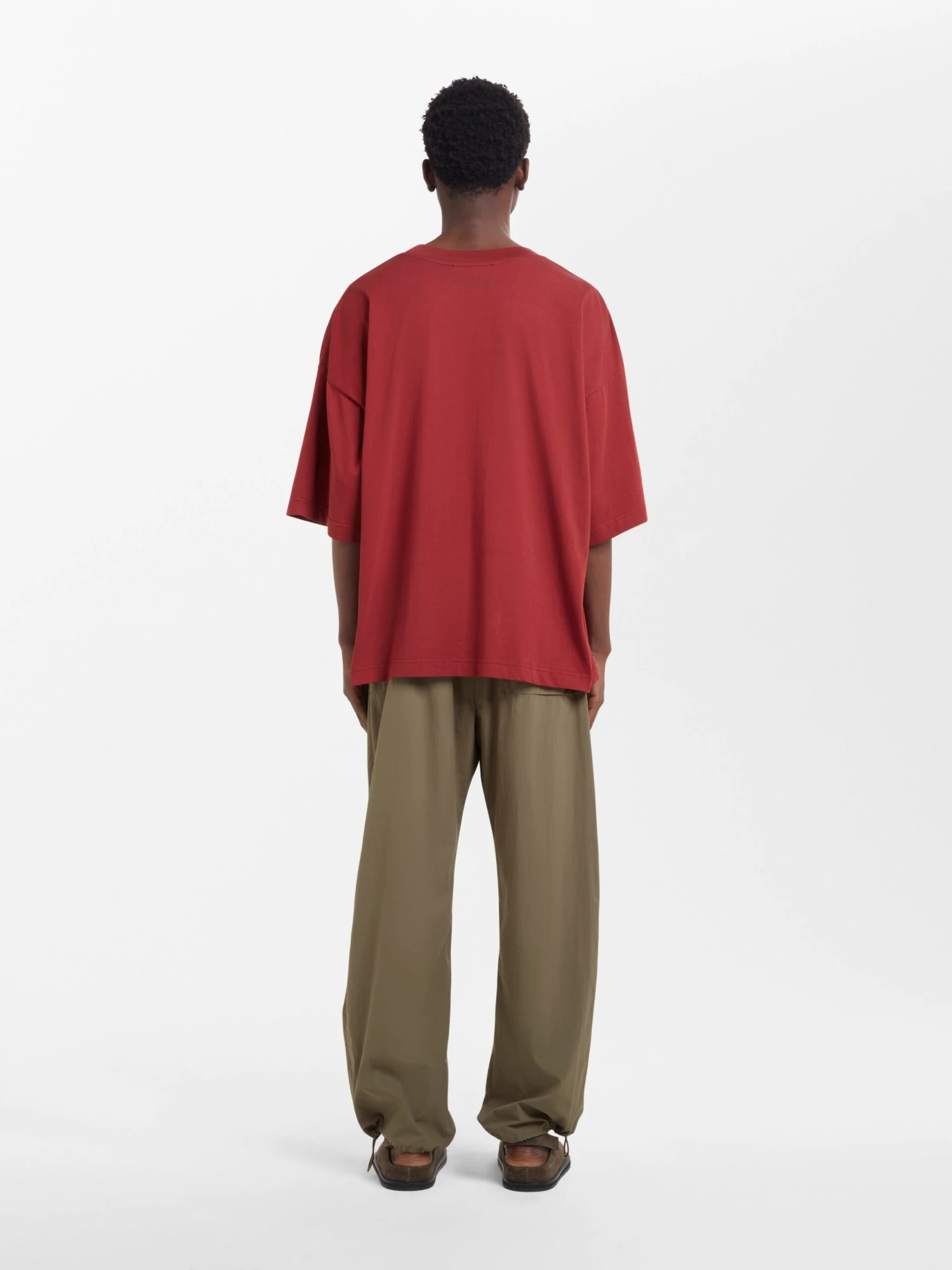 Studio Nicholson Zephyr Pant In Olive 3 Studio Nicholson Zephyr Pant In Olive - Image 3