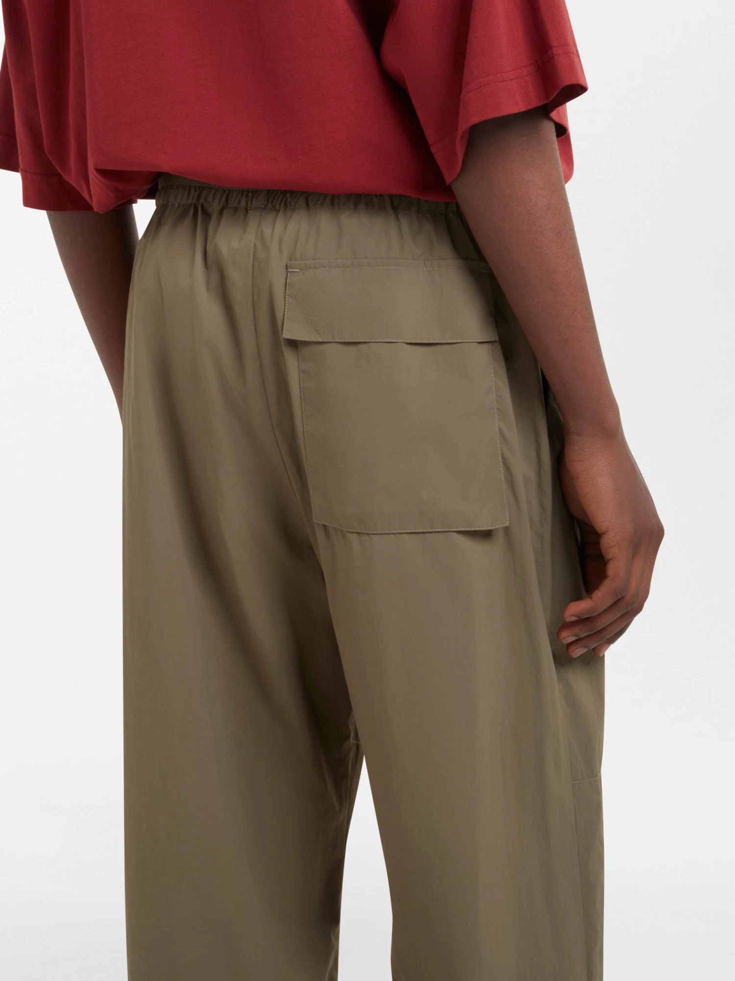 Studio Nicholson Zephyr Pant In Olive 6 Studio Nicholson Zephyr Pant In Olive - Image 6