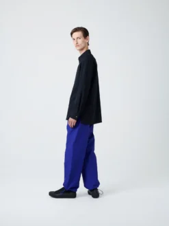 Studio Nicholson Zephyr Coated Cotton Pant In Klein Blue -Studio Nicholson ZEPHYRPANTKLEINBLUE2 scaled