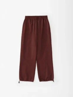 Studio Nicholson Zephyr Coated Cotton Pant In Chestnut -Studio Nicholson ZEPHYRSNM 920 58751 FS scaled