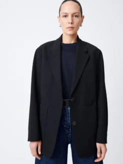 Studio Nicholson Conde Dry Cotton Jacket In Black 10 Studio Nicholson Conde Dry Cotton Jacket In Black -Studio Nicholson condedryinblack1 scaled