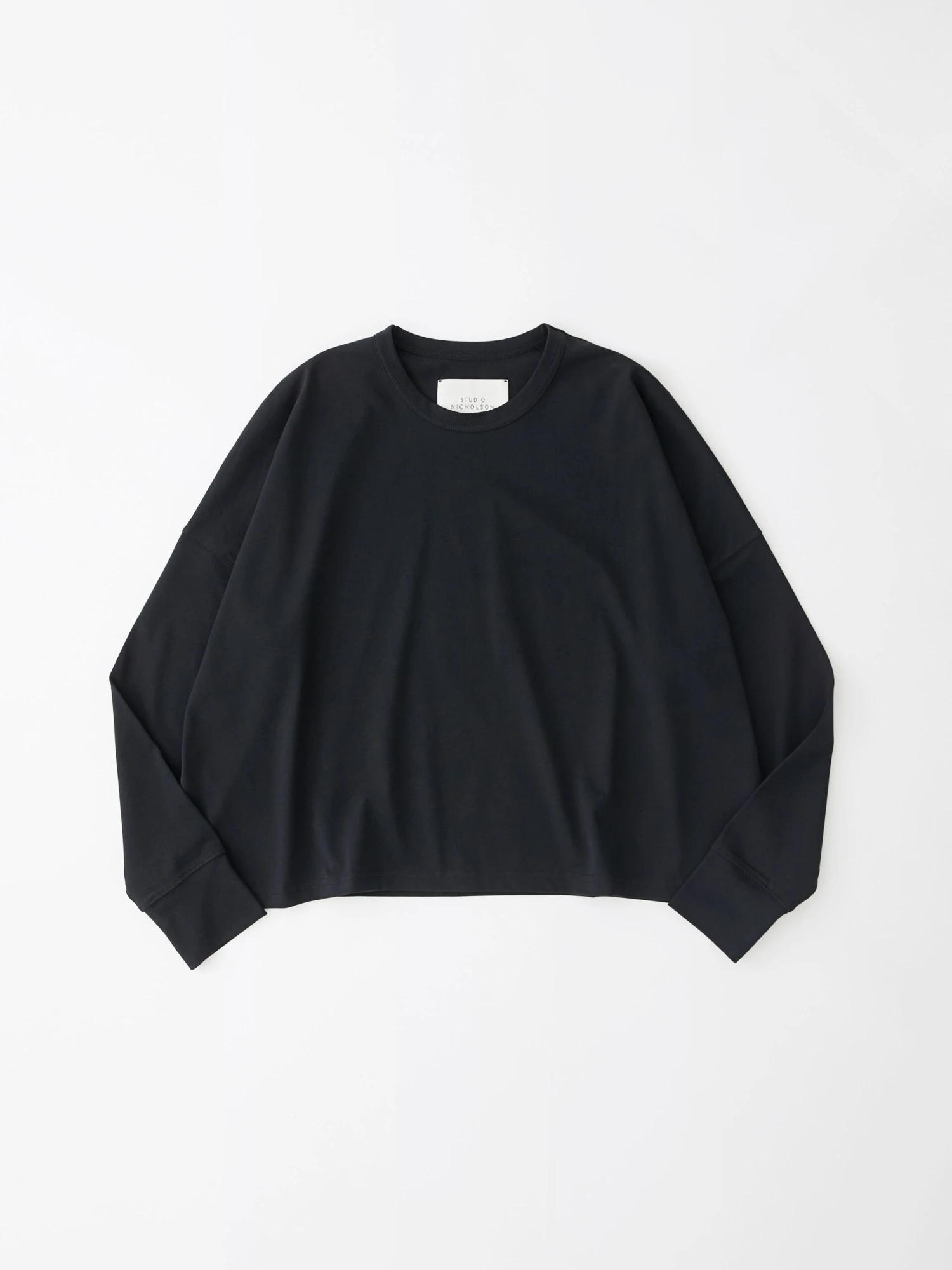 Studio Nicholson Loop Long Sleeve T-Shirt In Black 5 Studio Nicholson Loop Long Sleeve T-Shirt In Black - Image 5