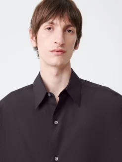 Studio Nicholson Sorono Shirt In Black Grape -Studio Nicholson soronoshritblackgrape5 scaled